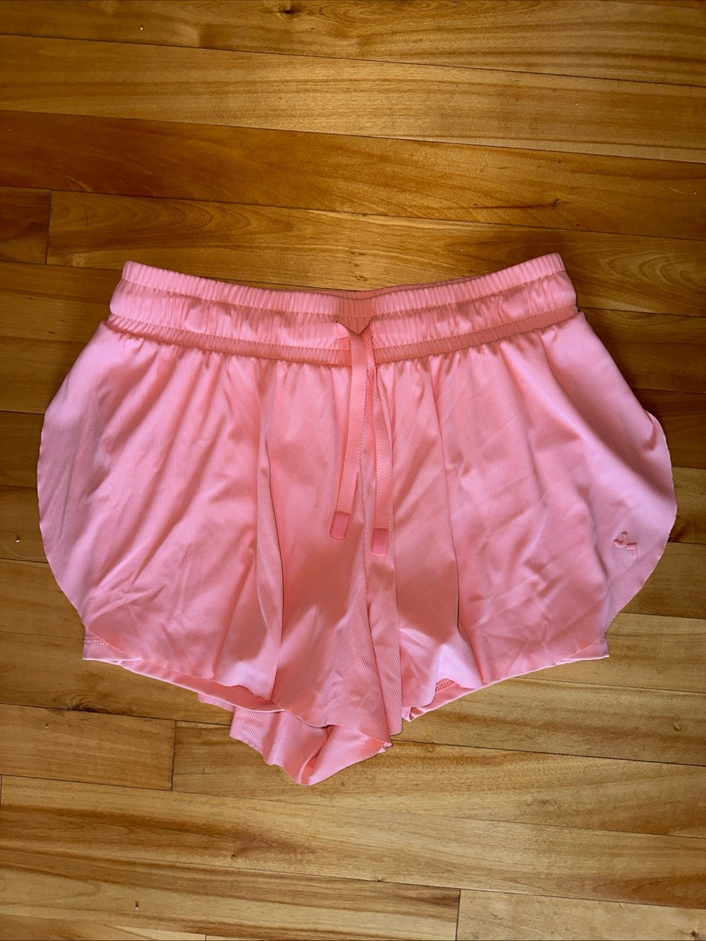 Joy Lab Pink Mid Rise Athletic Shorts Women’s Size Small Coral Orange Biker